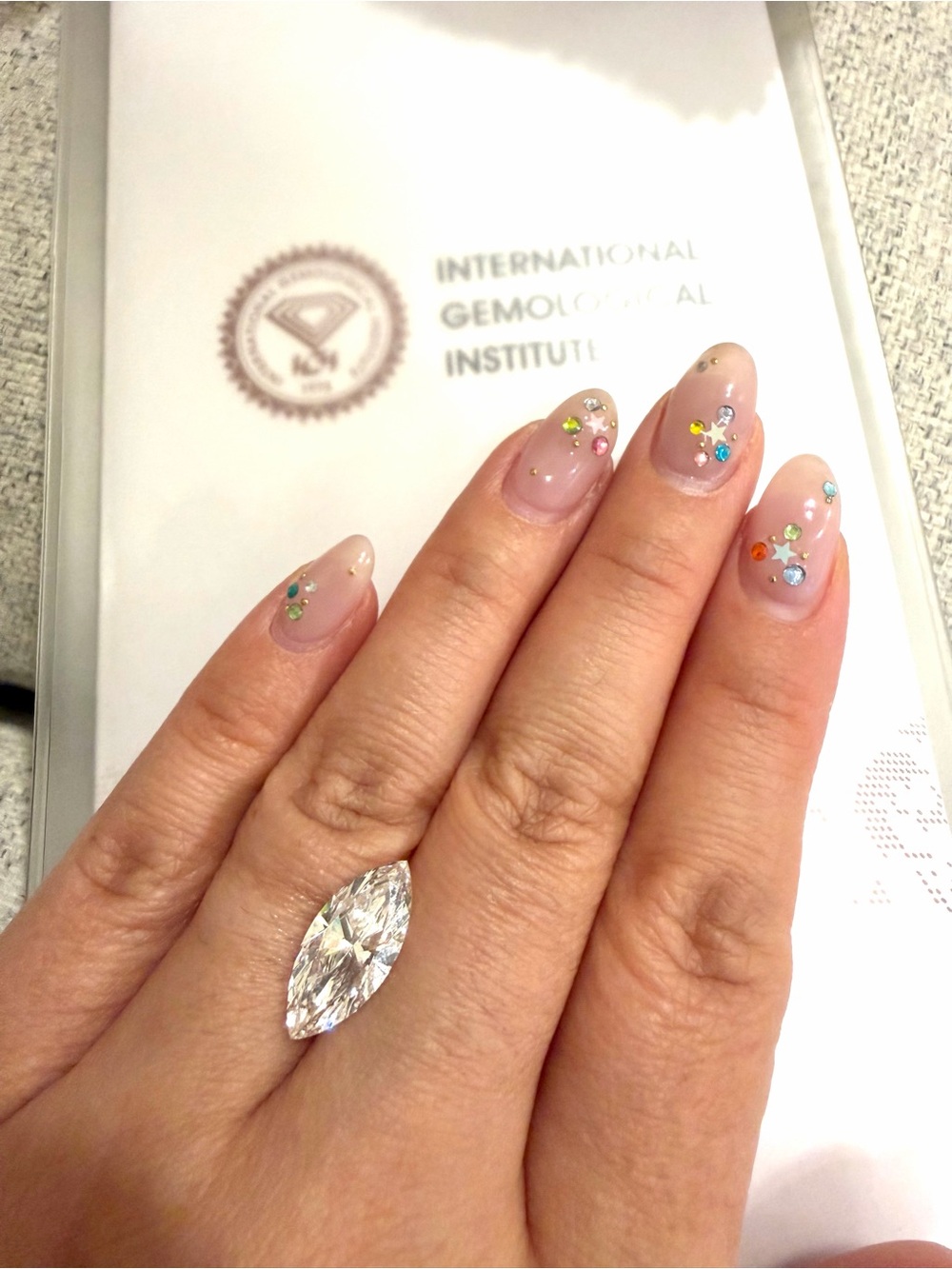 💎 3.47 CT Marquise Lab-Grown Diamond — F Color, VVS2